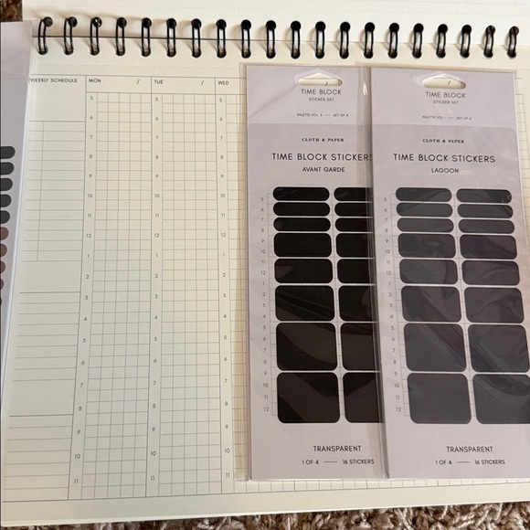 Cloth and Paper Assorted Planner Stickers, Annotation set and Notebooks - Picture 6 of 8